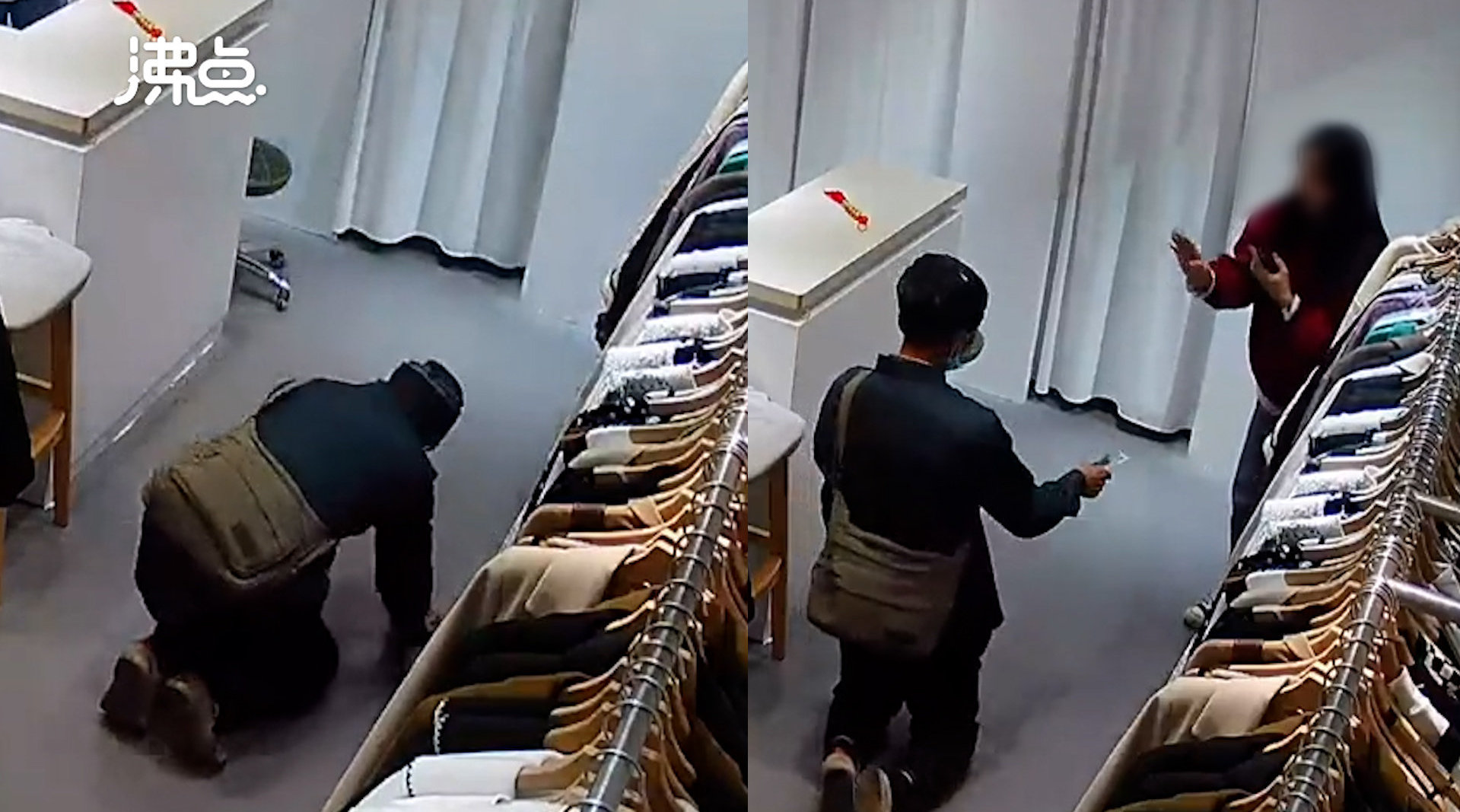 男子进店下跪卖工艺品遭拒背后的温情故事