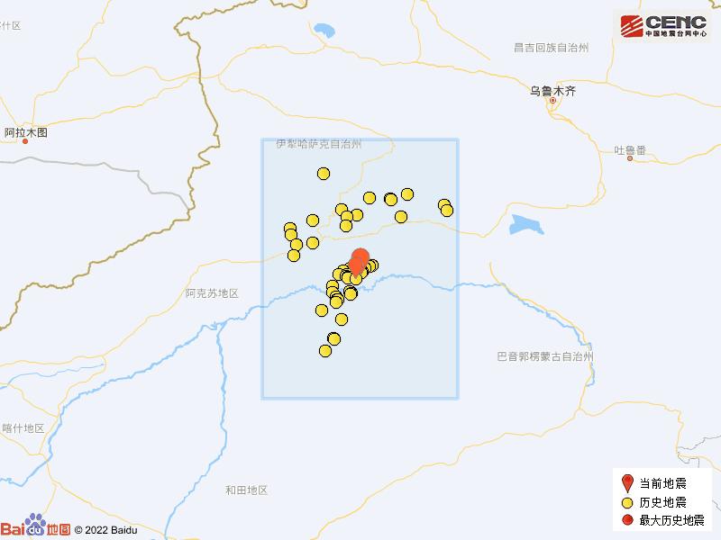新疆库车市地震