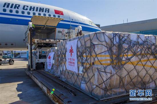 中国援黎物资机舱满载，彰显国际责任与担当之力