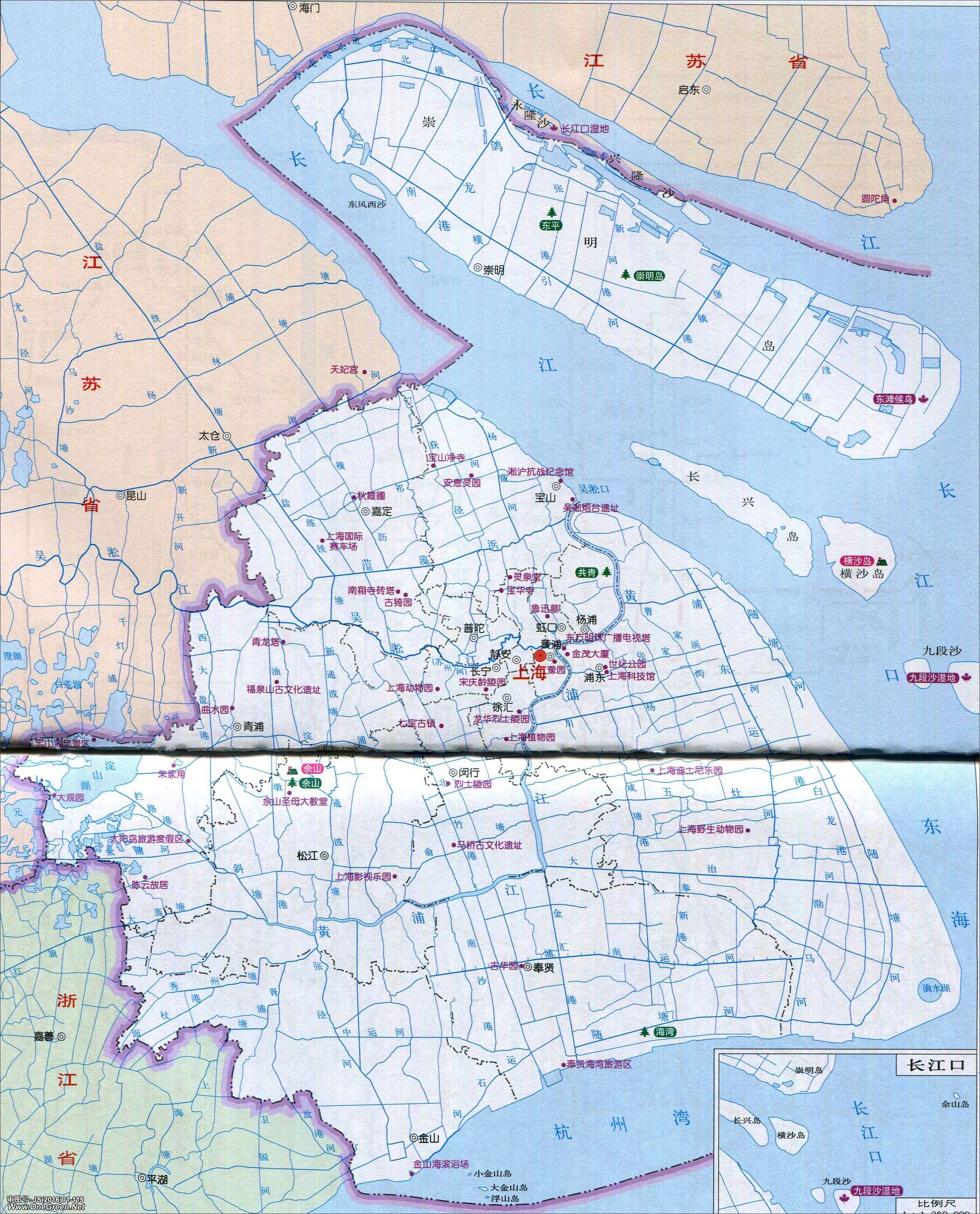 上海市旅游地图最新版，探索自然美景，寻觅内心宁静之旅