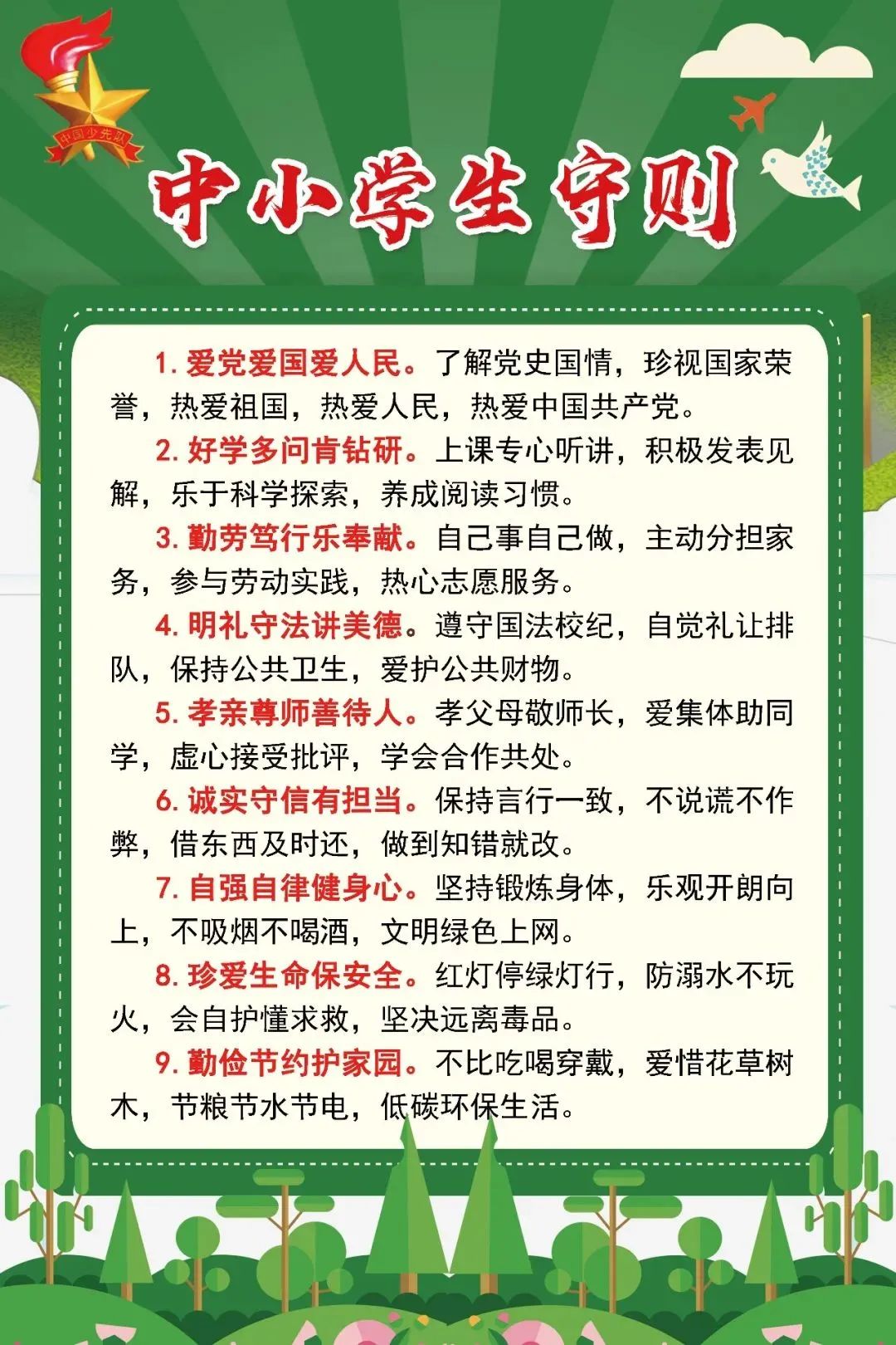 小学生守则十条最新版学习指南概览