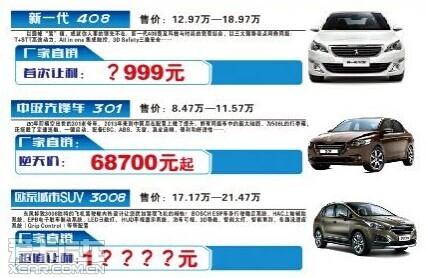 东风标致最新报价重磅发布，不容错过！