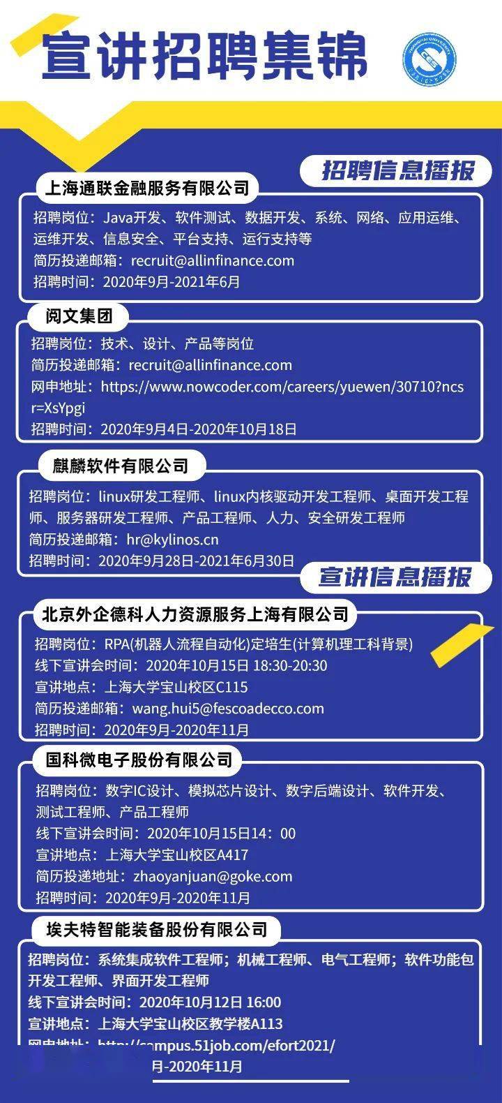 招聘信息汇总
